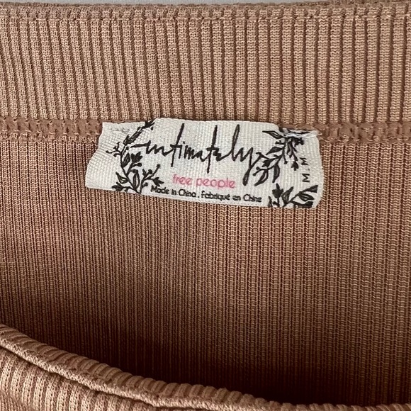 FREE PEOPLE On Your Side Ribbed Ruched Body Suit - Picture 4 of 6